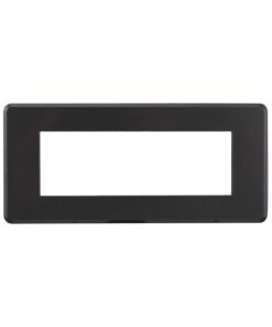 Placca Slim Sottile 6P Serie Moon Colore Acciaio Scuro Compatibile Con Bticino Axolute Air