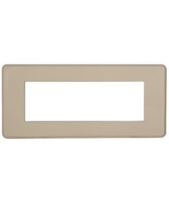 Placca Slim Sottile 6P Serie Moon Colore Sabbia Compatibile Con Bticino Axolute Air