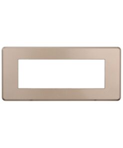 Placca Slim Sottile 6P Serie Moon Colore Bronzo Compatibile Con Bticino Axolute Air