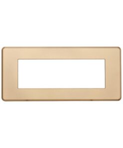 Placca Slim Sottile 6P Serie Moon Colore Oro Compatibile Con Bticino Axolute Air