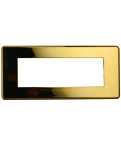 Placca Slim Sottile 6P Serie Moon Colore Oro Lucido Compatibile Con Bticino Axolute Air