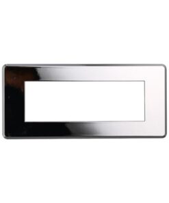 Placca Slim Sottile 6P Serie Moon Colore Cromato Lucido Compatibile Con Bticino Axolute Air