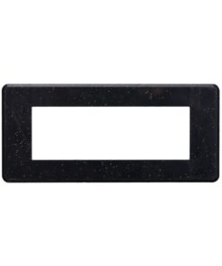Placca Slim Sottile 6P Serie Moon Colore Nero Brillante Lucido Compatibile Con Bticino Axolute Air