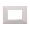 Placca Piramide Serie Moon 3P Colore Bianco Compatibile Con Bticino Axolute