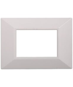 Placca Piramide Serie Moon 3P Colore Bianco Compatibile Con Bticino Axolute