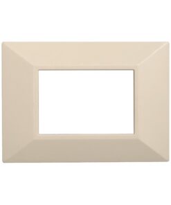 Placca Piramide Serie Moon 3P Colore Sabbia Compatibile Con Bticino Axolute