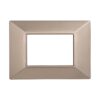 Placca Piramide Serie Moon 3P Colore Bronzo Compatibile Con Bticino Axolute