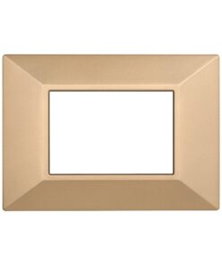 Placca Piramide Serie Moon 3P Colore Oro Compatibile Con Bticino Axolute