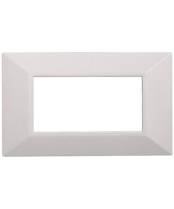 Placca Piramide Serie Moon 4P Colore Bianco Compatibile Con Bticino Axolute
