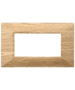 Placca Piramide Serie Moon 4P Colore Legno Scuro Compatibile Con Bticino Axolute