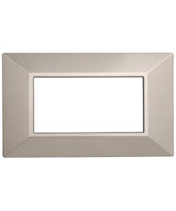 Placca Piramide Serie Moon 4P Colore Titanio Compatibile Con Bticino Axolute