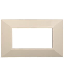 Placca Piramide Serie Moon 4P Colore Sabbia Compatibile Con Bticino Axolute