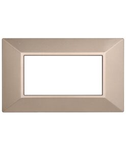 Placca Piramide Serie Moon 4P Colore Bronzo Compatibile Con Bticino Axolute