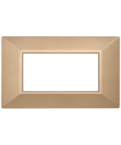 Placca Piramide Serie Moon 4P Colore Oro Compatibile Con Bticino Axolute