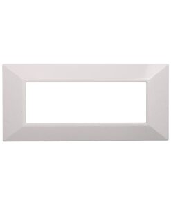 Placca Piramide Serie Moon 6P Colore Bianco Compatibile Con Bticino Axolute
