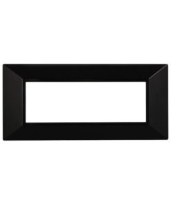 Placca Piramide Serie Moon 6P Colore Nero Compatibile Con Bticino Axolute
