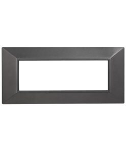 Placca Piramide Serie Moon 6P Colore Acciaio Scuro Compatibile Con Bticino Axolute