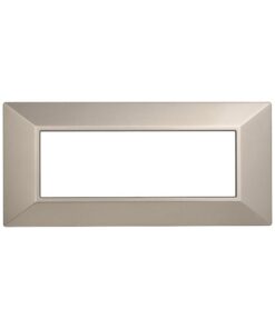 Placca Piramide Serie Moon 6P Colore Titanio Compatibile Con Bticino Axolute