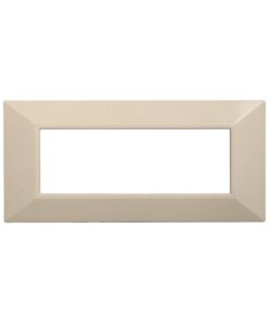 Placca Piramide Serie Moon 6P Colore Sabbia Compatibile Con Bticino Axolute