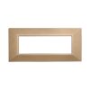 Placca Piramide Serie Moon 6P Colore Oro Compatibile Con Bticino Axolute