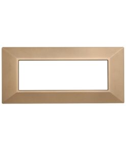Placca Piramide Serie Moon 6P Colore Oro Compatibile Con Bticino Axolute