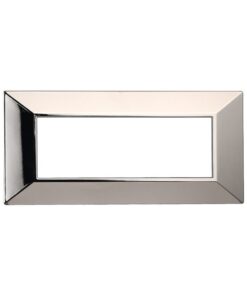 Placca Piramide Serie Moon 6P Colore Cromato Lucido Compatibile Con Bticino Axolute