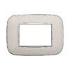 Placca Orbis Serie Moon 3P Colore Bianco Compatibile Con Bticino Axolute