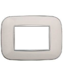 Placca Orbis Serie Moon 3P Colore Bianco Compatibile Con Bticino Axolute