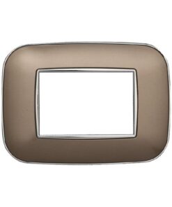 Placca Orbis Serie Moon 3P Colore Bronzo Compatibile Con Bticino Axolute