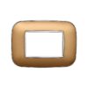 Placca Orbis Serie Moon 3P Colore Oro Compatibile Con Bticino Axolute
