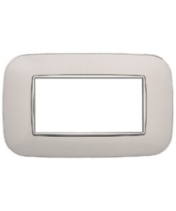 Placca Orbis Serie Moon 4P Colore Bianco Compatibile Con Bticino Axolute