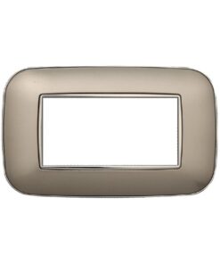 Placca Orbis Serie Moon 4P Colore Titanio Compatibile Con Bticino Axolute