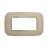 Placca Orbis Serie Moon 4P Colore Sabbia Compatibile Con Bticino Axolute
