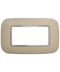 Placca Orbis Serie Moon 4P Colore Sabbia Compatibile Con Bticino Axolute