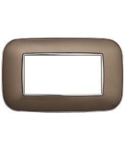 Placca Orbis Serie Moon 4P Colore Bronzo Compatibile Con Bticino Axolute