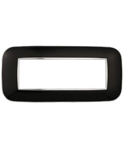 Placca Orbis Serie Moon 6P Colore Nero Compatibile Con Bticino Axolute