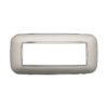 Placca Orbis Serie Moon 6P Colore Silver Compatibile Con Bticino Axolute