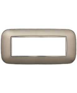 Placca Orbis Serie Moon 6P Colore Titanio Compatibile Con Bticino Axolute