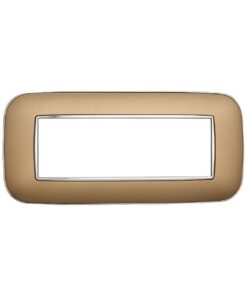 Placca Orbis Serie Moon 6P Colore Oro Compatibile Con Bticino Axolute