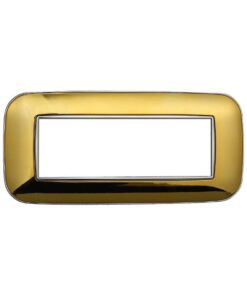 Placca Orbis Serie Moon 6P Colore Oro Lucido Compatibile Con Bticino Axolute