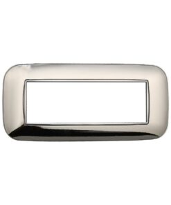 Placca Orbis Serie Moon 6P Colore Cromato Lucido Compatibile Con Bticino Axolute