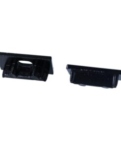 Kit Terminali Tapi di Chiusura In Metallo Con e Senza Foro Colore Nero Per Profilato Alluminio BAZ1707B