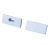 Kit Terminali Tapi di Chiusura In Metallo Con e Senza Foro Colore Bianco Per Profilato Alluminio BAZ1707W
