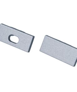 Alternative view of Kit Terminali Tapi di Chiusura In Metallo Con e Senza Foro Per Profilato Alluminio BAZ1707