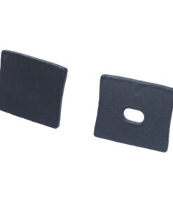 Alternative view of Kit Terminali Tapi di Chiusura In Metallo Con e Senza Foro Colore Nero Per Profilato Alluminio Alto BAZ1715