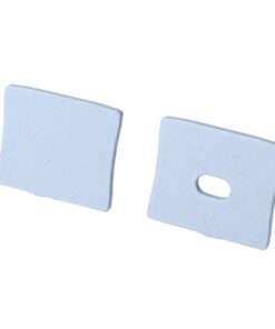 Kit Terminali Tapi di Chiusura In Metallo Con e Senza Foro Colore Bianco Per Profilato Alluminio Alto BAZ1715