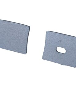 Kit Terminali Tapi di Chiusura In Metallo Con e Senza Foro Per Profilato Alluminio Alto BAZ1715