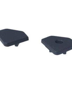 Kit Terminali Tappi di Chiusura In Metallo Con e Senza Foro Colore Nero Per Profilato Alluminio BAZ1919B