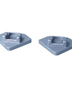 Kit Terminali Tappi di Chiusura In Metallo Con e Senza Foro Per Profilato Alluminio BAZ1919 BAZ1818