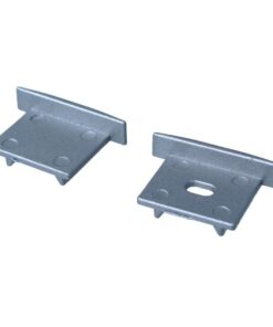 Kit Terminali Tappi di Chiusura In Metallo Con e Senza Foro Per Profilato Alluminio BAZ2620